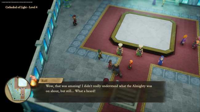 Party chat. Ruff says: "Wow, that was amazing! I don't really understand what the Almighty was on about, but still...
What a beard!"